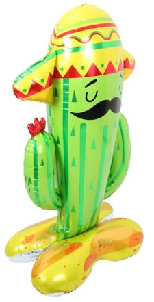 HOMOBABE Hawaii Kaktus Folienballon Stehend Aluminiumballon Sommer Partydeko Gartendekoration