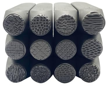 Lot de 12 burins en métal essentiels pour la gravure de bijoux et la fabrication de motifs