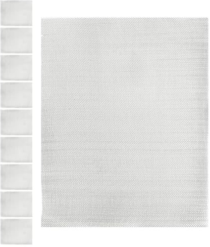 STAHAD Kit Réparation Pare-Chocs 10 Treillis Soudés en Métal Inox pour Soudure Plastique sur Voiture et Kayak, Maillage Renforcé pour Travaux Automobiles