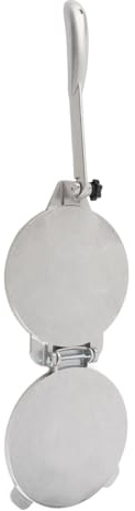 Prensa de tortilla DriKou, herramienta de prensado manual para hacer tortillas de aleación de aluminio para hacer hamburguesas de pastel de pizza (16cm Plata)