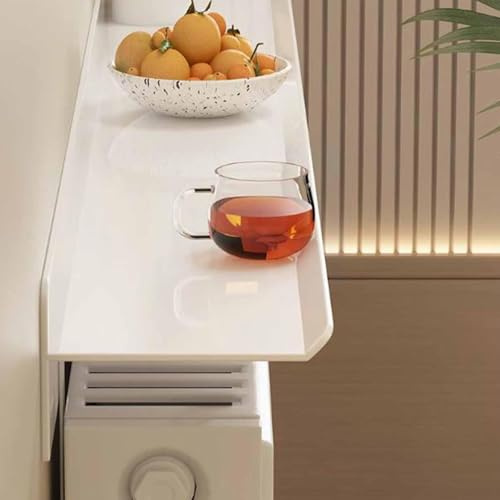 Radiator Shelf No Drilling Easy Fit Bracket 40-160cm Width 15cm Depth White Perfect for Living Room Bedroom & Hallway Decor 140cm Long Storage Solution