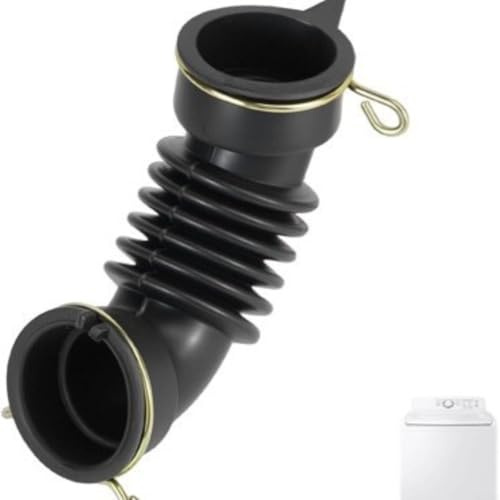 ComfyHarbor Manguera de cajón dispensador de lavadora con abrazadera para reemplazo DC67-00467A, pieza de accesorio de conector de tubo de entrada de agua de tambor negro