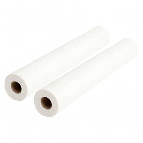 Foltape 2er Set 1 m x 25 m Rolle Malervlies Glasfervlies zur Rissüberbrückung für Wände und Decken ohne Kleber ideal für Gipsflächen Trockenbau Renovierung und Neubau