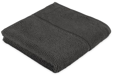 frottana Pearl Handtuch 50 x 100 cm aus 100% Baumwolle, graphite