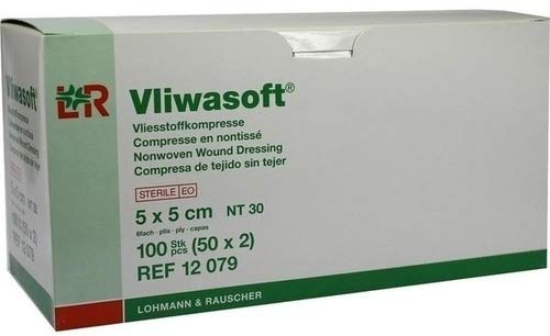 VLIWASOFT Vlieskompressen 5x5 cm steril 6l. 50X2 St