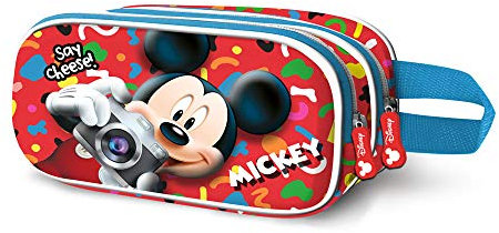 Mickey Mouse Say Cheese-Estuche Portatodo 3D Doble