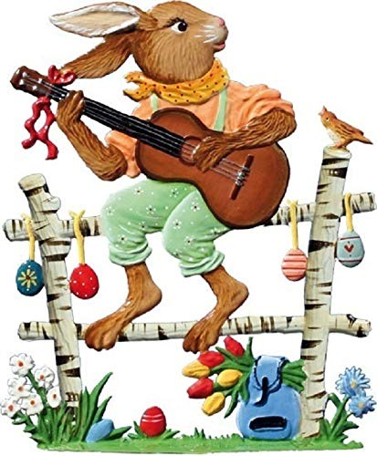 Wilhelm Schweizer Zinnfigur Hase mit Gitarre - Jahreshase 2014