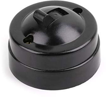 RROVE 2019 scatola regalo Retro Interruttore Singolo controllo Superficie Montato Pulsante Luce Della Parete Vecchio stile