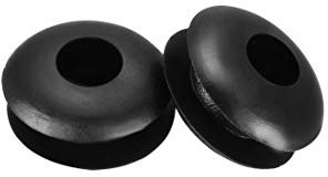 sourcing map Rubber Grommets 4mm Dia. Wire Gasket Ring for Hole Plug Cable, Black 20 Pieces