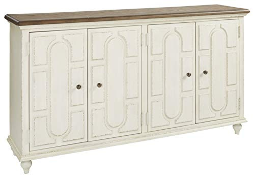Signature Design by Ashley Roranville French Country Accent Cabinet or Server, White