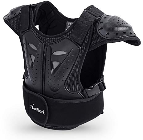 Seahouse Kids Dirt Chest Spine Protector Body Protective Vest Gear for Bike Motocross Snowboarding Skiing (M for height 45-51)