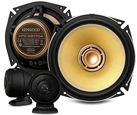 Kenwood KFC-XS1704 17cm X Series High Resolution Audio Certified Component Speakers Phase Correction Die Cast Frame Optimized Magnetic Circuit