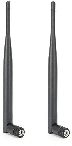 2 x 6DBI WIFI Antenna Dual Band, cavo antenna femmina SMA per rete wireless, estensione a portata wireless, antenna a due unità per computer desktop, router