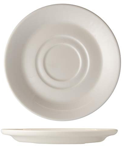 B'GHEST Set. 6 Uds. Duoma Plato para Taza de Moka y Café Ø13.75 Cm. Fabricado en Porcelana Fine China.