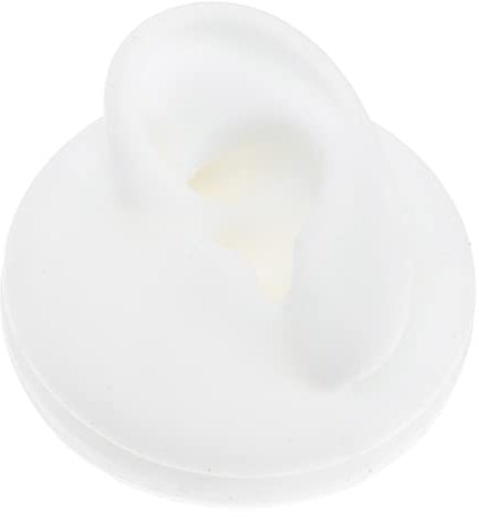 Beaupretty 1stk Piercing Ohrmodelle, Ohrmodell aus Silikon Simulations Ohr Modell Silikon Ohr für Ohrring-Display Piercing-Praxis für Anfänger, Weiß