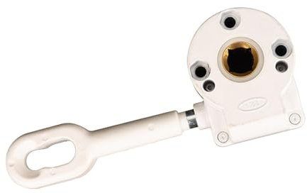 FLCPJGV Outdoor Awning Crank Gearbox, 1:11 Manual Worm Gear Garden Awnings Accessories Professional Aluminium Alloy Durable Easily Install for Balcony Crank Cassette Drop Arm Sun Awnings