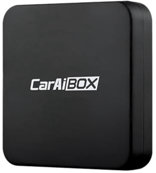 Rtauhife Car AI BOX 2-In-1 Wireless Android Auto Carplay Adapter Smart Car AI Box Car Wired CarPlay to Wireless CarPlay Black