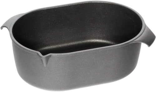 AMT Gastroguss Bräter 42 x 28 cm, 12 cm hoch, Bratentopf, induktionsgeeignet, Lotan® Antihaft-Veredelung, Gusspfanne (Aluguss), AMZN-I-4228