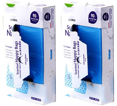 Sacos de Pañales Desechables,Bolsas de Pañales Desechables para Bebés,Bolsas de Plástico para Pañales para Bebés,Recambios Papelera PañAles Bebe,Aromática para Pañales