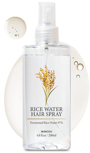 mimosu 97% Rice Water Hair Growth Spray - Fermented Rice Water & Biotin Serum, PHA Toner, Korean hair care Formula, 6.8fl.oz