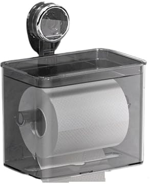 Zhaoj24-05 Kosmetiktücher Box Toilettenpapierbox, Rollenpapierhalter, Toilettenpapierbox mit Saugnapf zur Wandmontage, Aufbewahrungsregal for Seidenpapier für Esszimmer Badezimmer Schlafzimmer
