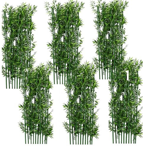 Künstlicher Bambus-Seiden-Baum, DIY-Dekoration, große künstliche Bambuspflanzen, Bäume für den Innen- und Außenbereich, 90 cm, 122 cm, 152 cm, 182 cm, 2 m hoch, für Gartenzaun, Sichtschutz, Innenhof,