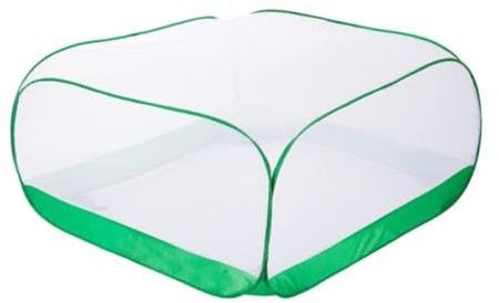 MagiDeal Mesh Plant Cover Tent for Raised Flower Bed Bird Chicken Animal Barrier for Vegetables Planting Enclosure Plant Protector, 120x120x60cm