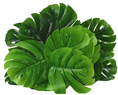 Gatuida Foglie Monstera Artificiali Verdi Decorazione per e Feste Atmosfera Vasi e Composizioni