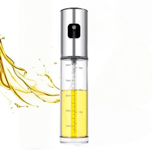 Oil Sprayer for Cooking-Oil Sprayer Mister Refillable Olive Oil Spritzer with Continuous Spray,Portion Control, Perfect for Salads, BBQs, Baking,Frying & Air Fryers(100ml)