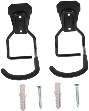 Gatuida 2 piezas Gancho Metálico para Colgar Bicicletas Pared Soporte Resistente para Garaje y Cobertizo de Ganchos para Almacenamiento y de Espacio