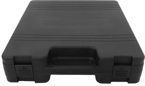 Kisangel Maletín para Micrófono Inalámbrico de Plástico Resistente Asa, Estuche Portátil Protección contra Golpes para Uso en Eventos y Grabaciones