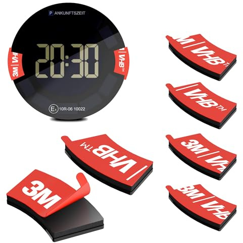 EFEALL Ersatz Parkscheibe Klebepads [4 PCS] für OOONO P-DISC/CO-Driver NO2 | Größere Klebefläche, Passgenaue Nutzung, 3M VHB Klebepad, Rückstandsfrei Entfernbar für OOONO P-DISC NO4/3/2/1/Co-Driver NO2