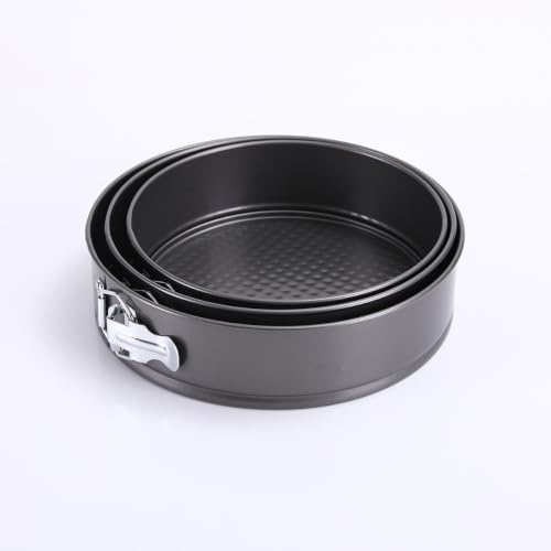 Set di torte da 18/22/26 cm | Rivestimento antiaderente, acciaio al carbonio, fondo rimovibile