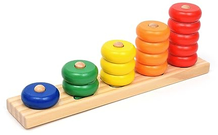 Goki 58941 - Sortierspiel Lerne Zählen mit Ringen