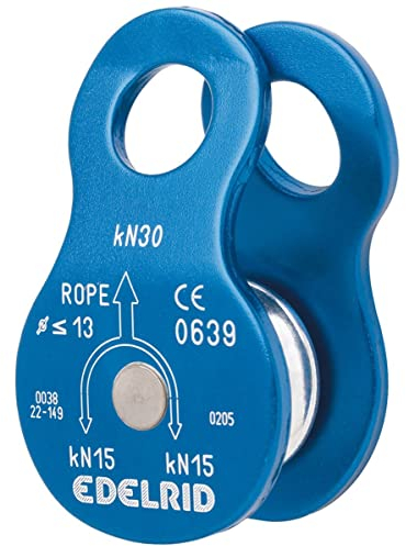 Edelrid Seilrolle Turn pulley, blue, One Size, 717890003000