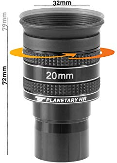 TS-Optics Planetenokular 1,25 - HR Planetary (HR20 | 20 mm, Schwarz)