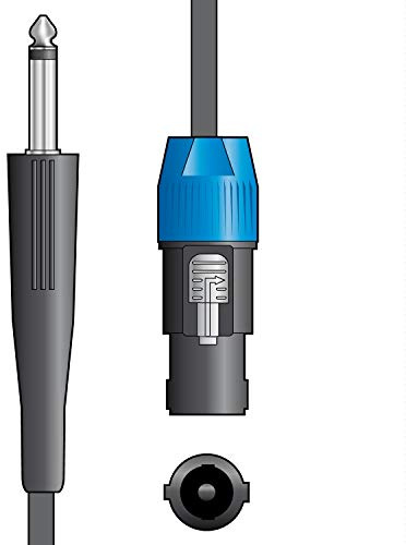 Qtx 6 m 6.3 mm Mono jack a presa SPK cavo altoparlante – nero