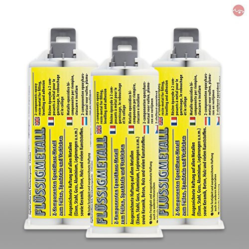 Petec_bundle 3X PETEC FLÜSSIGMETALL Metallkleber Metallklebstoff Flüssig-Metall 50 ML 97355