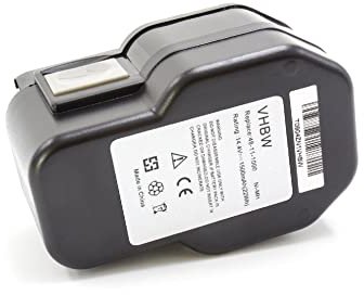 vhbw 1x batteria compatibile con AEG BSS 14, SB2E 14.4 T Super Torque, BSB 14 STX, BS2E 14.4 T utensile elettrico (1500 mAh, NiMH, 14,4 V)
