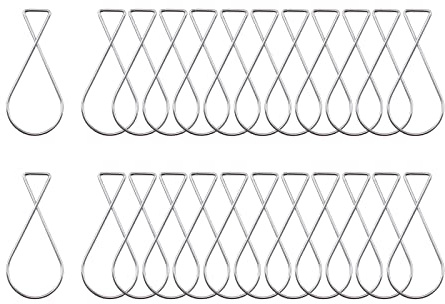 INCREWAY ganchos de techo, 100 unidades, ganchos de acero con resorte, figura de 8 colgadores para fiestas, Navidad, bodas, aulas, oficina, decoración del hogar, de azulejos suspendidos