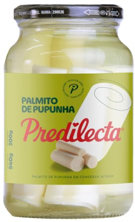 PREDILECTA Pupunha-Coeurs de palmier - Palmito de Pupunha Inteiro, 540g
