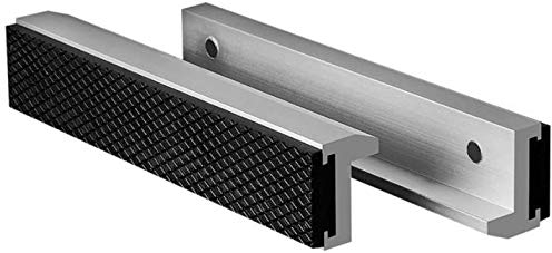 HRB Schraubstock Schutzbacken 150 mm, extra weiche Backen Zubehör, ideal für Schraubstock drehbar mit Spannbacken Breite mm, Ersatzbacken aus Aluminium mit Magneten (150 mm)
