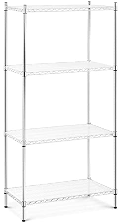 Royal Catering RCMR-1800P43 Metallregal mit Matten 90 x 45 x 180 cm Tragfähigkeit 1.000 kg Standregal Steckregal Schwerlastregal