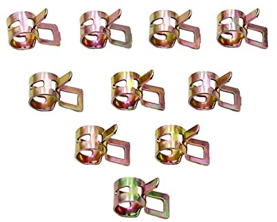 5,5 mm (ID) Federklemme, Kraftstoffölleitung, Silikon, Vakuum-Schlauchschellen, 10 Stück