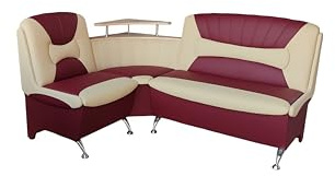 Rodnik Eckbank mit Stauraum Arabika (Bordeaux-beige, Kunstleder)