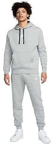 Nike Homme M Nk Club Flc Gx Hd Trk Tracksuit, Dk Grey Heather/White, M EU