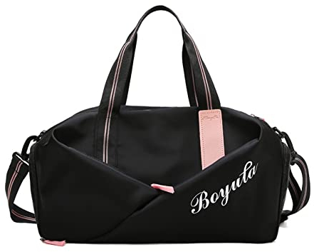 FANDARE Ultraleicht Reisetaschen Handgepäck Sporttasche Übernachtung Sporttasche Handtasche Damen Herren Weekender Kliniktasche Schwimmtasche Trainingstasche mit Nass Trockentrenntasche & Schuhfach