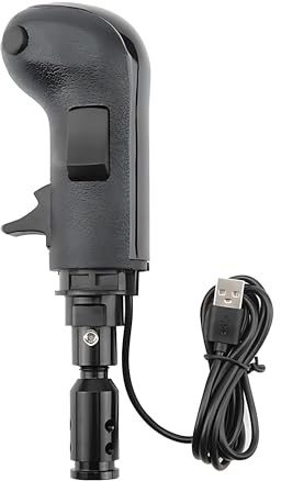 suupar USB Truck Simulator Shifter, Gearshift Knob for ATS & ETS2 - Compatible with Logitech G29 G27 G25 G920, Thrustmaster TH8A and Fanatec SQ - PC Racing Shifter (Truck style)