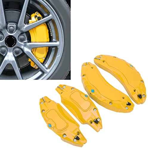 4 Stück Bremssattelabdeckungen Kompatibel mit Model 3, 18 Zoll 19 Zoll Radnabengröße Bremssattelabdeckungen, Aluminiumlegierung Modell 3 Bremssattelabdeckungen, 4er Set für