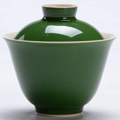 ANNURA Juego de té gaiwan, Juego de té Antiguo Gaiwan Kungfu de 150ml, tazón de té de cerámica, Taza, decoración for Ceremonia del té